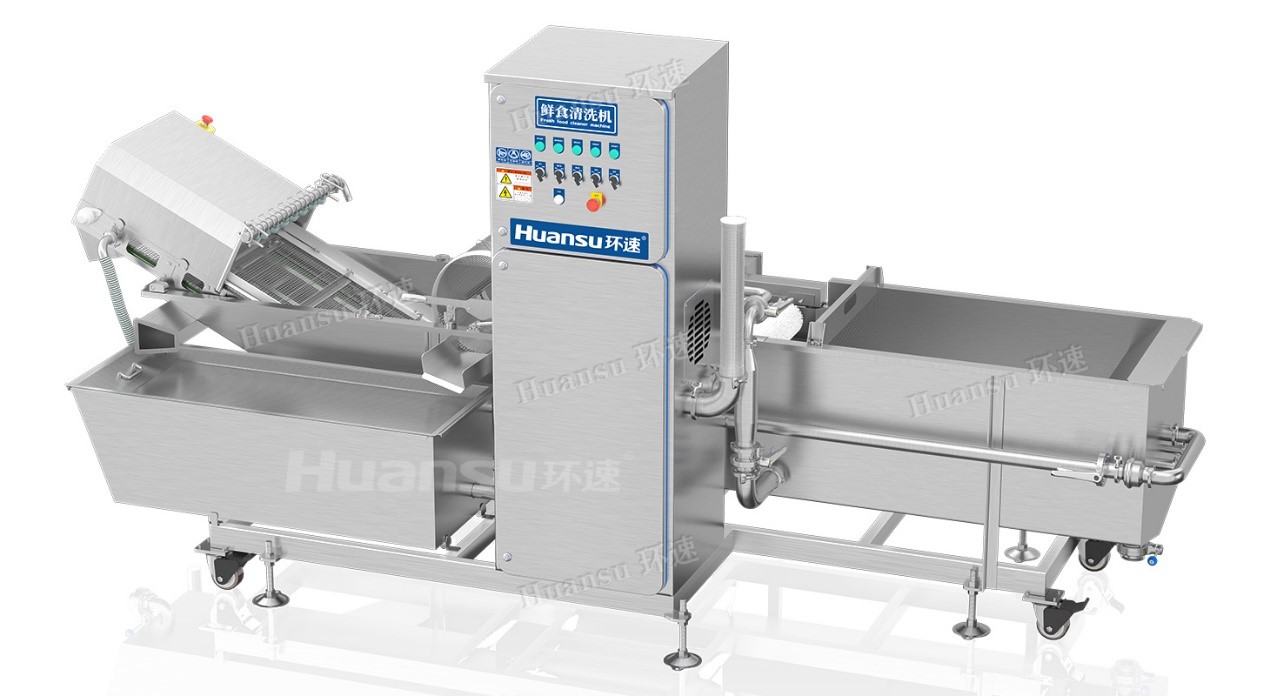 環速洗菜機，曝氣清洗效率高