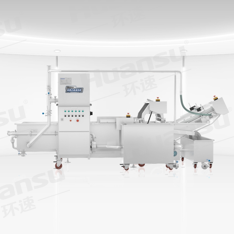 環速青島洗菜機廠家 適用于食品加工工廠，學校,精彩配送中心等.